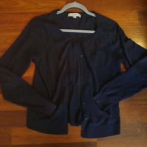Loft navy cardigan